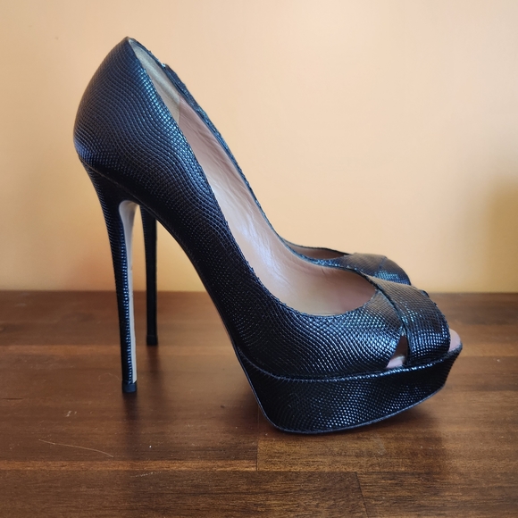 VALENTINO GARAVANI Platform Heels,  Black Size 38 - Picture 3 of 7